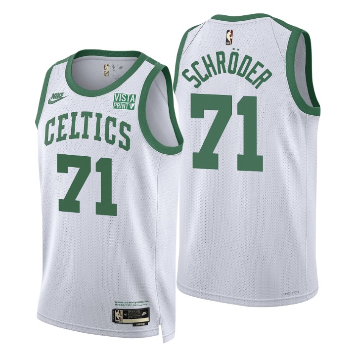 Men's Boston Celtics Dennis Schroder #71 Year Zero Classic Edition 75th Season Jersey 2401AGFN